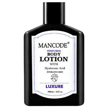 Mancode Luxure Body Lotion For Men 200ml | Easy Absorption | Nourishing Formulation | Hydrating Moisturization | Intense Care | Smooth Texture | Healthier Complexion | Elevates self-care.